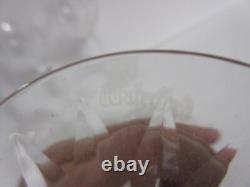 Waterford Crystal LISMORE HOCK Wine Glass Set of 4 IRELAND 7 3/8 Glasses