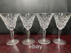 Waterford Crystal LISMORE Martini Glasses 7in Lot of 4