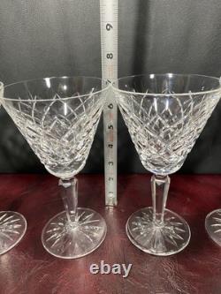 Waterford Crystal LISMORE Martini Glasses 7in Lot of 4