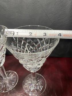 Waterford Crystal LISMORE Martini Glasses 7in Lot of 4