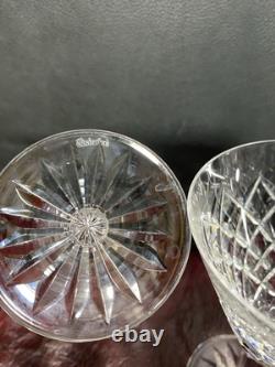 Waterford Crystal LISMORE Martini Glasses 7in Lot of 4