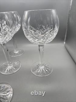 Waterford Crystal LISMORE Set of 4 Balloon Wine Glasses 8 Never Used