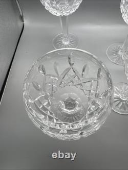 Waterford Crystal LISMORE Set of 4 Balloon Wine Glasses 8 Never Used