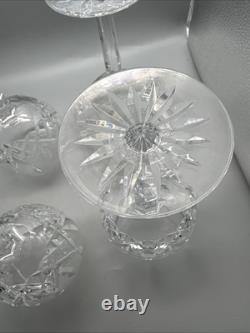 Waterford Crystal LISMORE Set of 4 Balloon Wine Glasses 8 Never Used