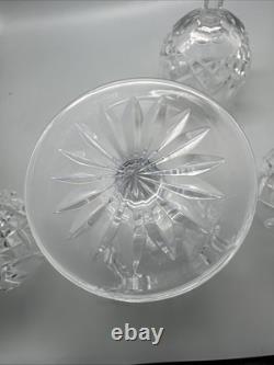 Waterford Crystal LISMORE Set of 4 Balloon Wine Glasses 8 Never Used