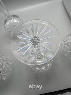 Waterford Crystal LISMORE Set of 4 Balloon Wine Glasses 8 Never Used