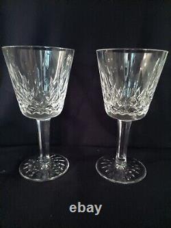 Waterford Crystal Lismore 2 Claret Wine Glasses, 1 Sherry, & 1 Champagne 4pcs