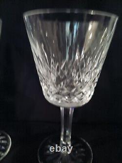 Waterford Crystal Lismore 2 Claret Wine Glasses, 1 Sherry, & 1 Champagne 4pcs