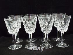 Waterford Crystal Lismore 8 Claret Wine Glasses, 5 7/8