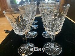 Waterford Crystal Lismore 8 Perfect Wine glasses