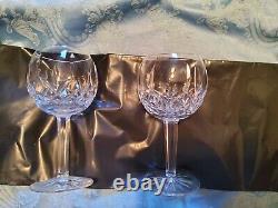 Waterford Crystal Lismore Balloon Wine Glass 7 1/8 H (2)