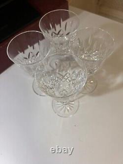 Waterford Crystal Lismore Claret Wine Glasses 5 1/4Set of 4 Ireland