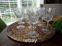 Waterford Crystal Lismore Claret Wine Set Of 8 5 7/8 Tall