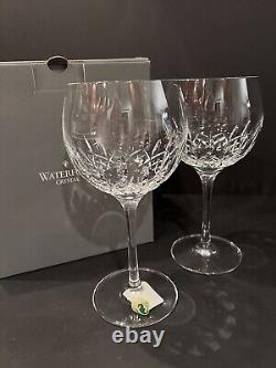 Waterford Crystal Lismore Essence Balloon Wine Glass Set of 4 -8 1/2 in Box