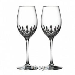 Waterford Crystal Lismore Essence White Wine Pair (2 Pairs) 4 Glasses #143782