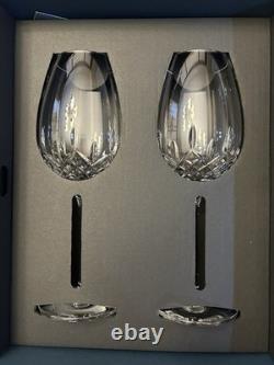 Waterford Crystal Lismore Essence Wine 22 Oz Goblet Set Of 2! Brand New