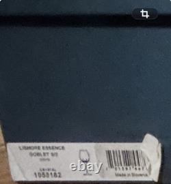 Waterford Crystal Lismore Essence Wine 22 Oz Goblet Set Of 2! Brand New