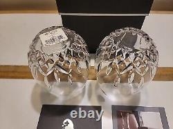 Waterford Crystal Lismore Nouveau Stemless Deep Red Wine Glasses Goblets With Box