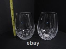 Waterford Crystal Lismore Nouveau Stemless Red Glasses Set of 2