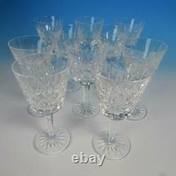 Waterford Crystal Lismore Pattern 10 Claret Wine Glasses 5 7/8 inches