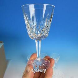 Waterford Crystal Lismore Pattern 10 Claret Wine Glasses 5 7/8 inches