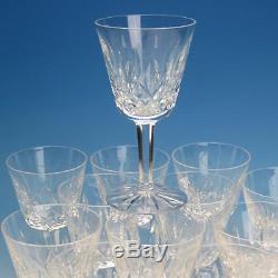 Waterford Crystal Lismore Pattern 12 Claret Wine Glasses 5 7/8 inches