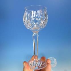 Waterford Crystal Lismore Pattern 6 Wine Hocks Goblets Glasses 7¼ inches