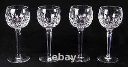 Waterford Crystal Lismore Set 4 Hock Wine Glasses Goblets 7.5 Ireland
