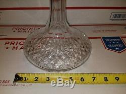Waterford Crystal Lismore Ships Decanter Made In Ireland Wine Signed Euc