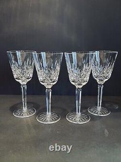 Waterford Crystal Lismore TALL set of 4 Wine Glasses 7 3/8