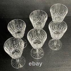 Waterford Crystal Lismore Vintage Claret Wine Glasses Set of Six