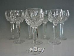 Waterford Crystal Lismore Wine Hock Glasses 7 3/8 Set of 8