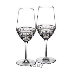 Waterford Crystal London Wine Glasses 2 All Purpose 9.5 Jo Sampson 4000112 NEW