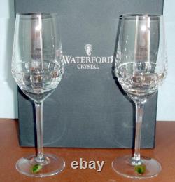 Waterford Crystal London Wine Glasses 2 All Purpose 9.5 Jo Sampson 4000112 NEW