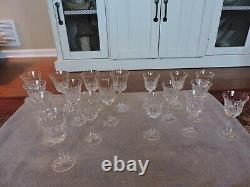 Waterford Crystal Lot Of 18 Wine Glassesmust See