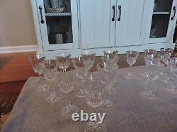 Waterford Crystal Lot Of 18 Wine Glassesmust See