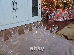 Waterford Crystal Lot Of 18 Wine Glassesmust See