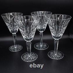 Waterford Crystal Maeve Claret Wine Glasses 6 3/8- Set of 4 FREE USA SHIPPING