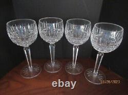 Waterford Crystal Maeve Pattern 4 Wine Hock Goblets Glasses 7½ inches