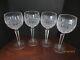 Waterford Crystal Maeve Pattern 4 Wine Hock Goblets Glasses 7½ inches