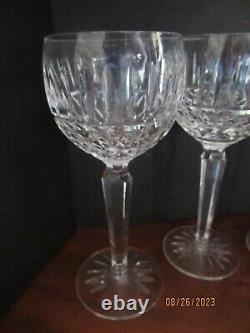 Waterford Crystal Maeve Pattern 4 Wine Hock Goblets Glasses 7½ inches