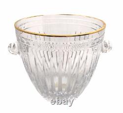 Waterford Crystal Marquis Hanover Gold Handblown Cut Ice Champagne Wine Bucket