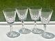 Waterford Crystal Mastercraft Lismore Claret Wine Glasses Set of 4