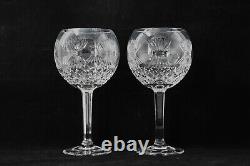 Waterford Crystal Millenium Prosperity Toasting 2 Goblets Balloon Wine Glass/Box