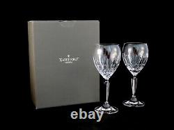 Waterford Crystal Mourne Claret Red Wine Glasses with Box