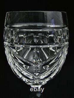 Waterford Crystal Overture Pattern (4) 8 Wine Glasses Etch Signed On Base
