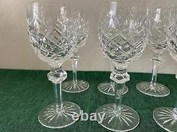 Waterford Crystal POWERSCOURT Set 6 Claret Wine Glasses