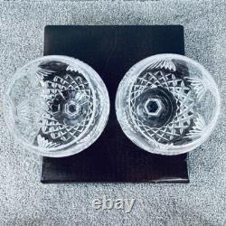 Waterford Crystal Pair Birds In Flight 8 Stems Oversize Balloon Wine Glasses