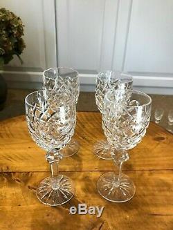Waterford Crystal Powerscourt Claret Wine Glass 7 1/8 Set of 4