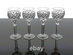 Waterford Crystal Powerscourt Hock Wine Goblets Glasses Set Of 4